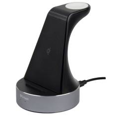 Verbatim WCS-02 alluminio 2-in-1 Qi Wireless+Apple Watch Charger