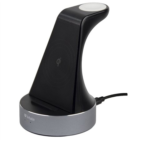 Verbatim WCS-02 alluminio 2-in-1 Qi Wireless+Apple Watch Charger