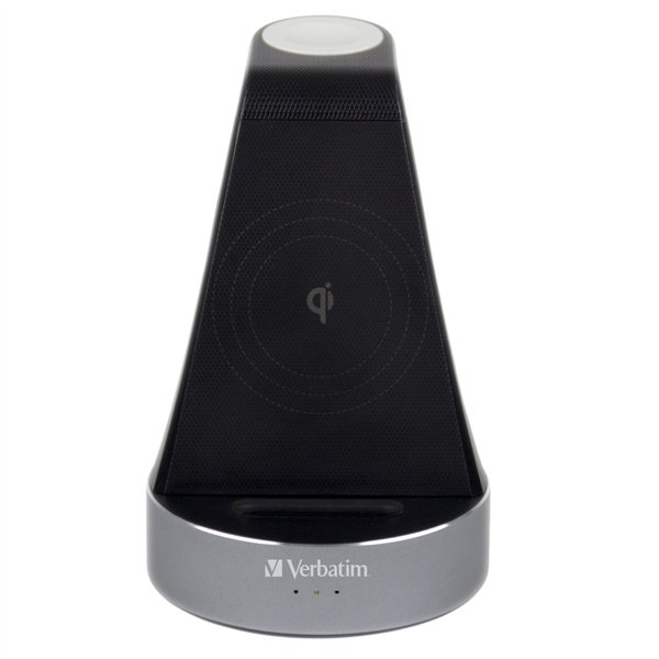 Verbatim WCS-02 alluminio 2-in-1 Qi Wireless+Apple Watch Charger