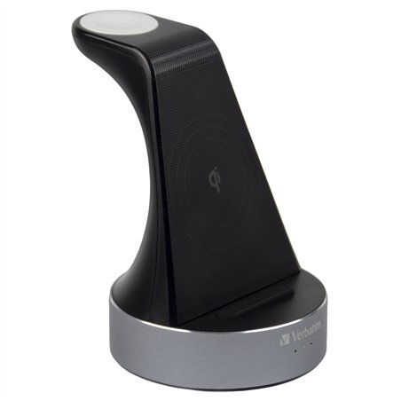Verbatim WCS-02 alluminio 2-in-1 Qi Wireless+Apple Watch Charger