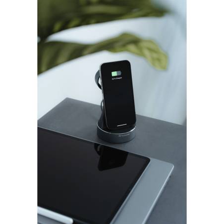 Verbatim WCS-02 alluminio 2-in-1 Qi Wireless+Apple Watch Charger