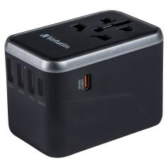 Verbatim Uni.Travel Adapt.UTA-04 USB-C 61W 2xUSB-C 3xUSB-A  49546