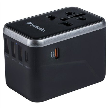 Verbatim Uni.Travel Adapt.UTA-04 USB-C 61W 2xUSB-C 3xUSB-A  49546