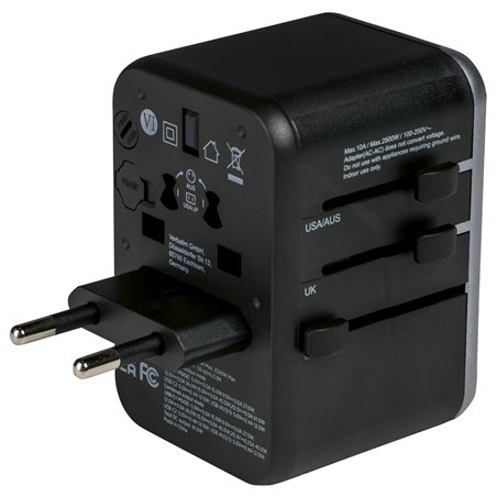 Verbatim Uni.Travel Adapt.UTA-04 USB-C 61W 2xUSB-C 3xUSB-A  49546