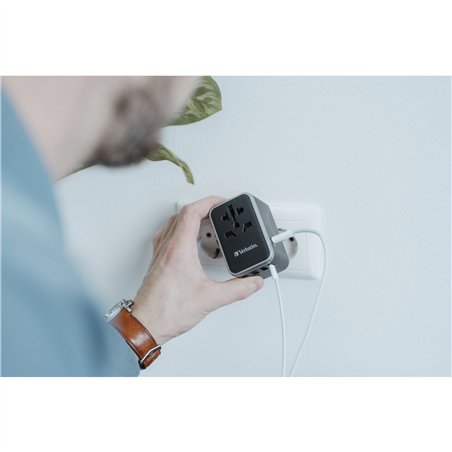 Verbatim Uni.Travel Adapt.UTA-04 USB-C 61W 2xUSB-C 3xUSB-A  49546