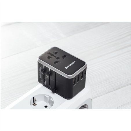 Verbatim Uni.Travel Adapt.UTA-04 USB-C 61W 2xUSB-C 3xUSB-A  49546