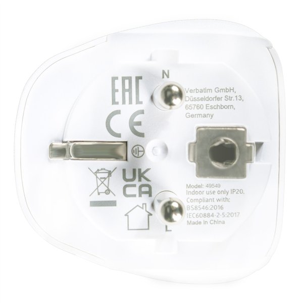 Verbatim World to Europa Travel adatt. Plug, weiß WTEU-02 49549