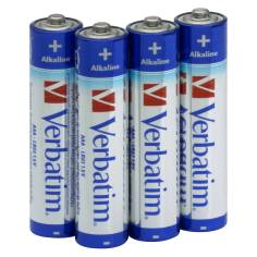 10x4 Verbatim batterie alcaline Micro AAA LR 03            49920 2