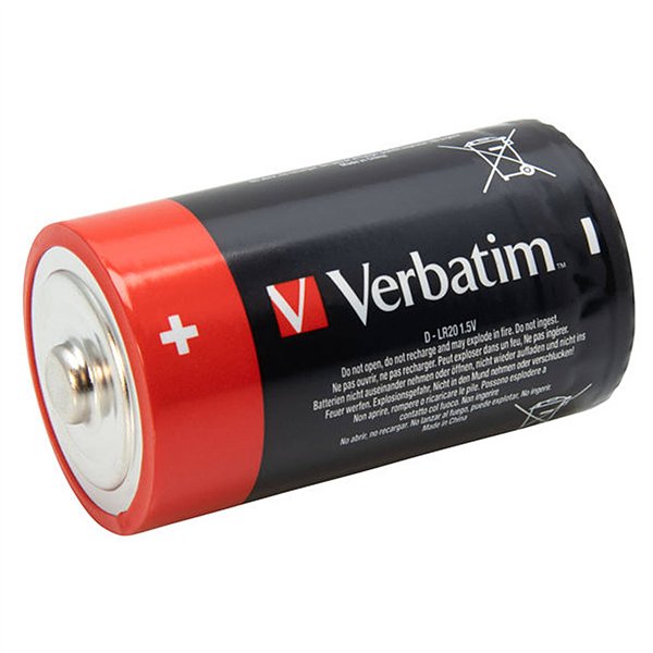 10x2 Verbatim batterie alcaline Mono D LR 20               49923