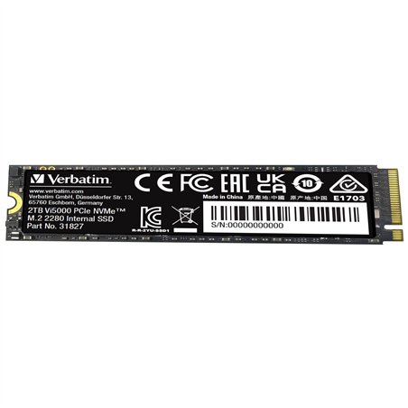 Verbatim Vi5000 M.2 SSD      2TB PCIe4 NVMe                 31827