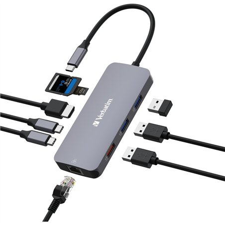 Verbatim USB-C Pro Multiport Hub 9 Port CMH-9               32152