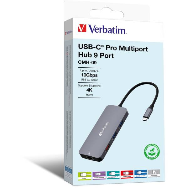 Verbatim USB-C Pro Multiport Hub 9 Port CMH-9               32152