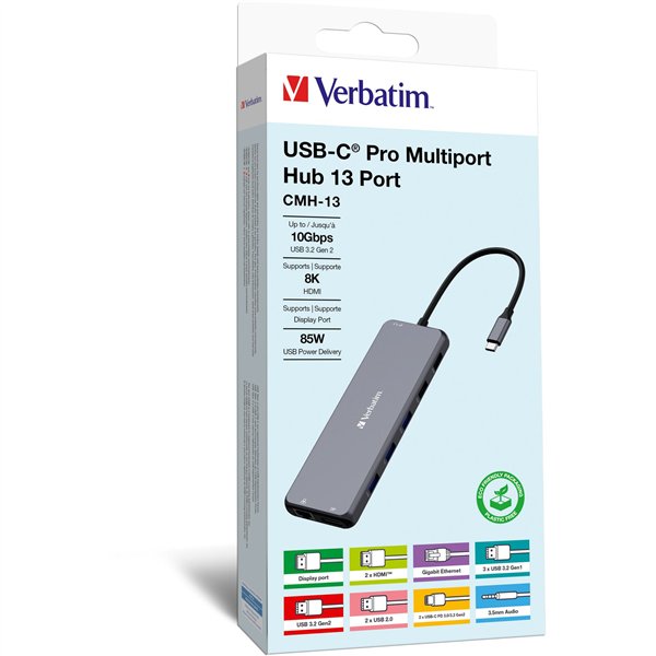 Verbatim USB-C Pro Multiport Hub 13 Port CMH-13             32153
