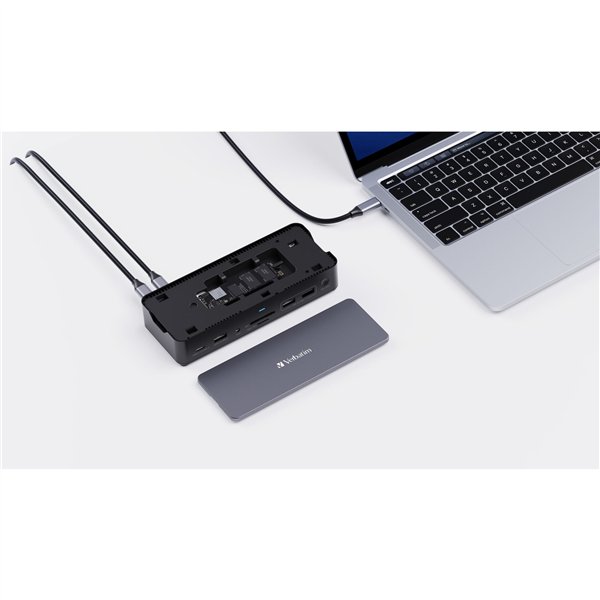Verbatim USB-C Pro Docking Stat. 15 Port con 256GB SSD 32174