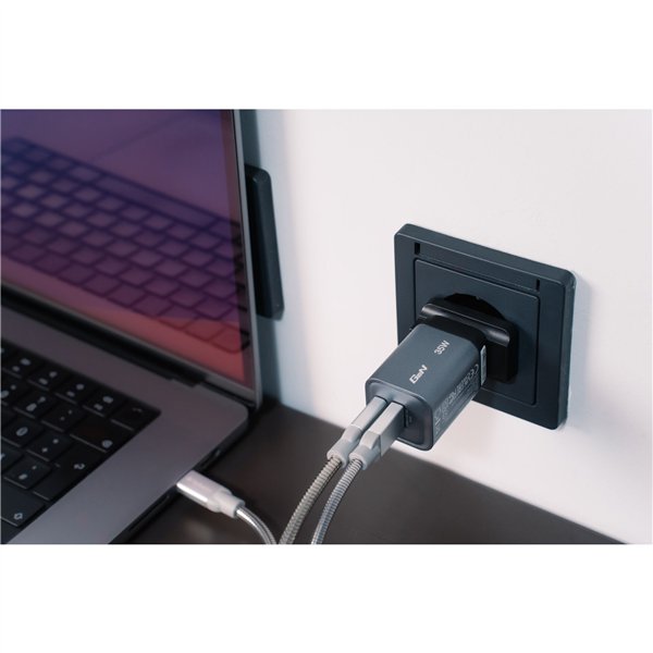 Verbatim GNC-35 GaN Charger 34W 1xUSB-C PD, 1xUSB-A QC 3.0 32200
