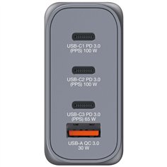 Verbatim GNC-100 GaN Charg. 100W 3xUSB-C PD, 1xUSB-A QC 3.0 32202 2