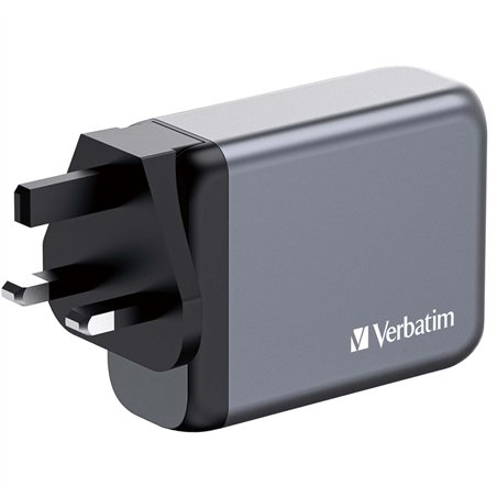 Verbatim GNC-100 GaN Charg. 100W 3xUSB-C PD, 1xUSB-A QC 3.0 32202