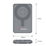 Verbatim GNC-240 GaN Charg. 240W 3xUSB-C PD, 1xUSB-A QC 3.0 32205