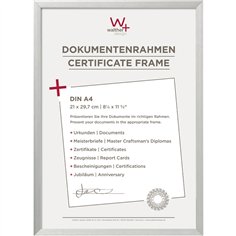 Walther Chair   DIN A4   21x29,7 aluminio argento AJ130S