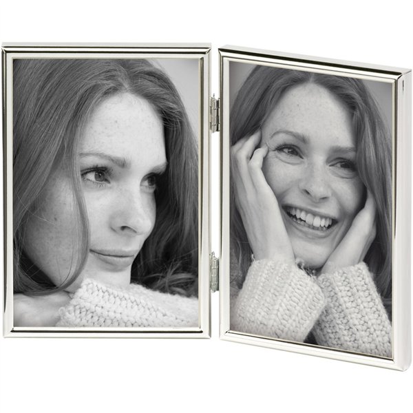 Walther Chloe            2x10x15 argento doppia cornice WD215S