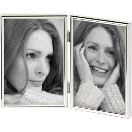 Walther Chloe            2x10x15 argento doppia cornice WD215S