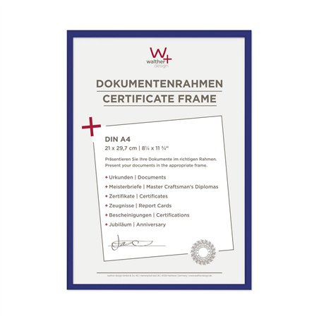 Walther New Lifestyle    21x29,7 plastica blu DIN A4 KV130L