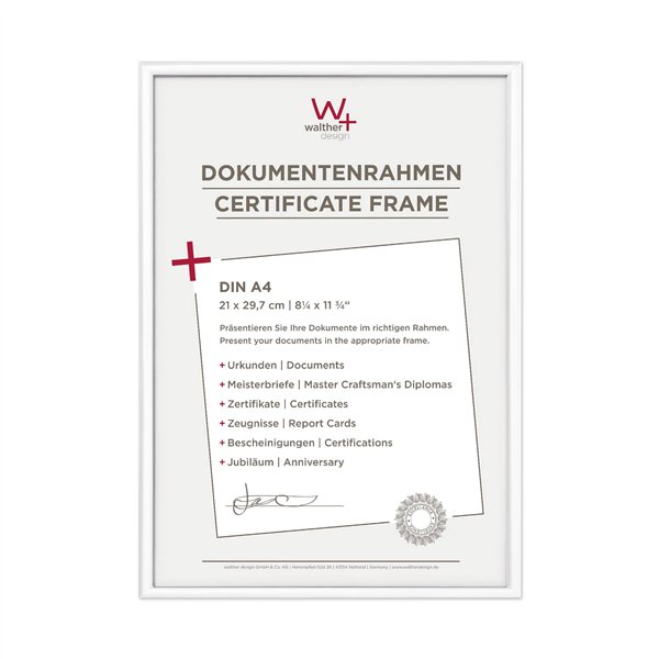 Walther New Lifestyle    21x29,7 plastica bianco DIN A4 KV130W