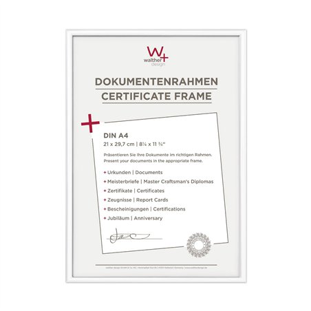 Walther New Lifestyle    21x29,7 plastica bianco DIN A4 KV130W