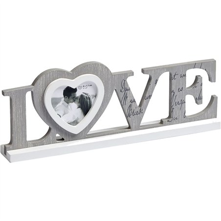 Walther Love portaf. con scritta 8x7,7 legno grigio YF199D