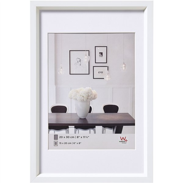 Walther Steel Style        20x30 plastica bianco ES030W