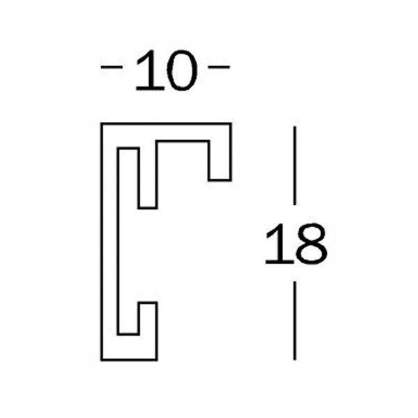 Walther Chair              30x30 aluminio nero AJ330B