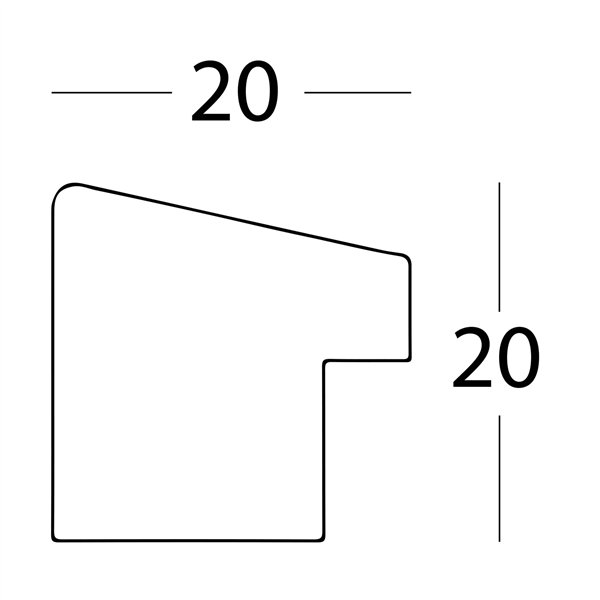 Walther Fiorito quercia 15x20 legno incl. Passepartout EF520E