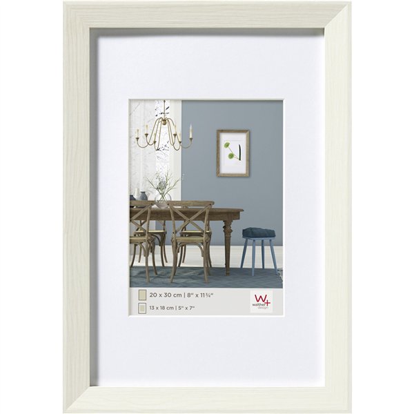 Walther Fiorito bianco 20x30 legno incl. Passepartout EF030W