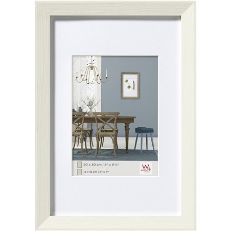 Walther Fiorito bianco 20x30 legno incl. Passepartout EF030W