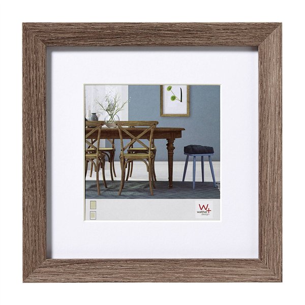 Walther Fiorito noce 30x30 legno incl. Passepartout EF330N