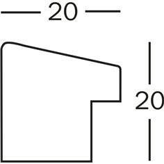 Walther Fiorito noce 3x10x15 legno incl. passepartout EF315VN 2