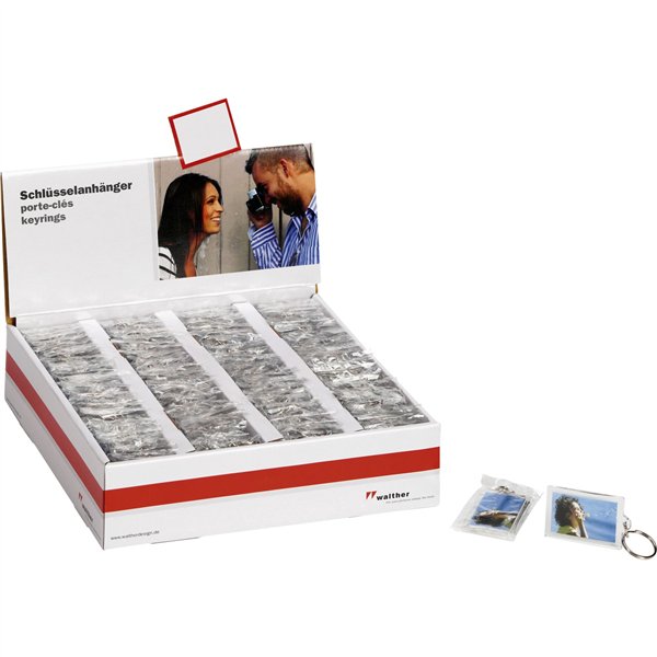 100x1 Walther portachiavi acril. 3,5x4,5 in display  MR192