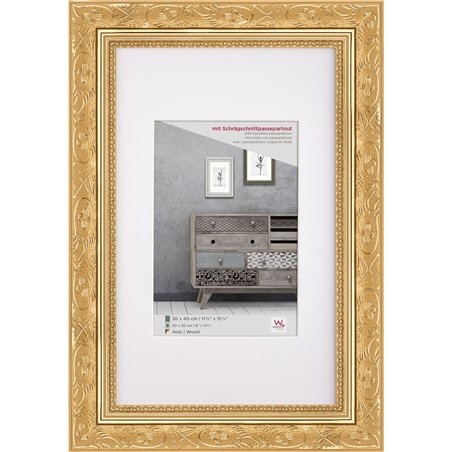 Walther Barock             30x40 legno oro CR040G