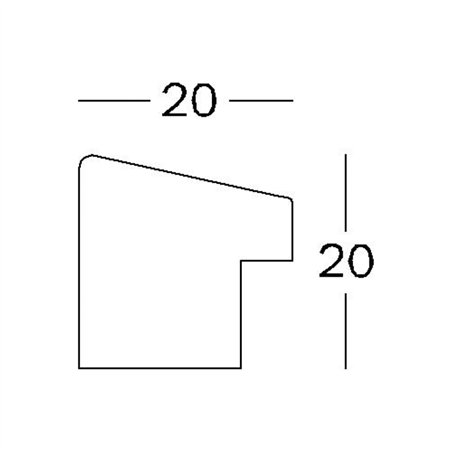 Walther Fiorito grigio scu.30x40 legno incl. passepartout EF040D