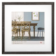 Walther Fiorito grigio scu.40x40 legno incl. passepartout EF440D