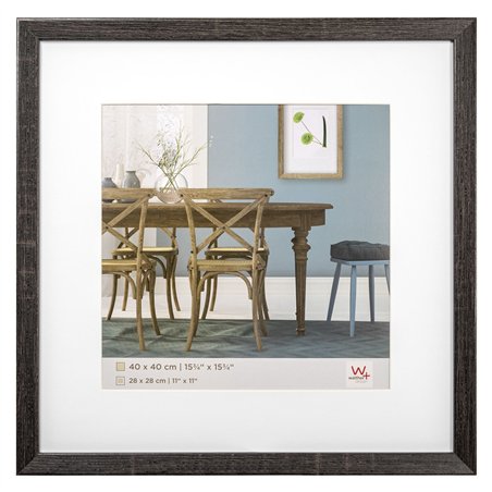 Walther Fiorito grigio scu.40x40 legno incl. passepartout EF440D