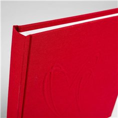 Walther My Heart rosso 20x20 40 pagine bia.rileg. lino FA243R 2