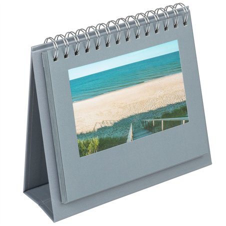 Walther Spiral-Bilderrahm. 10x15 grau / vertikal 12 Bilder SF440D