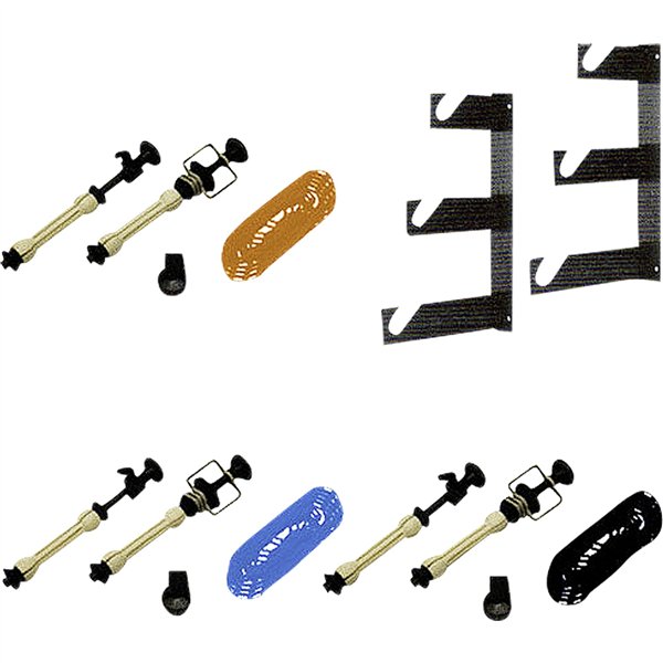 Walimex set montaggio a parete fond. 3 pieghe, set di 3 pz.