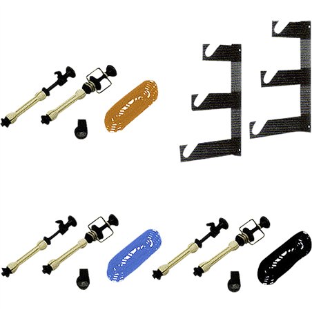 Walimex set montaggio a parete fond. 3 pieghe, set di 3 pz.