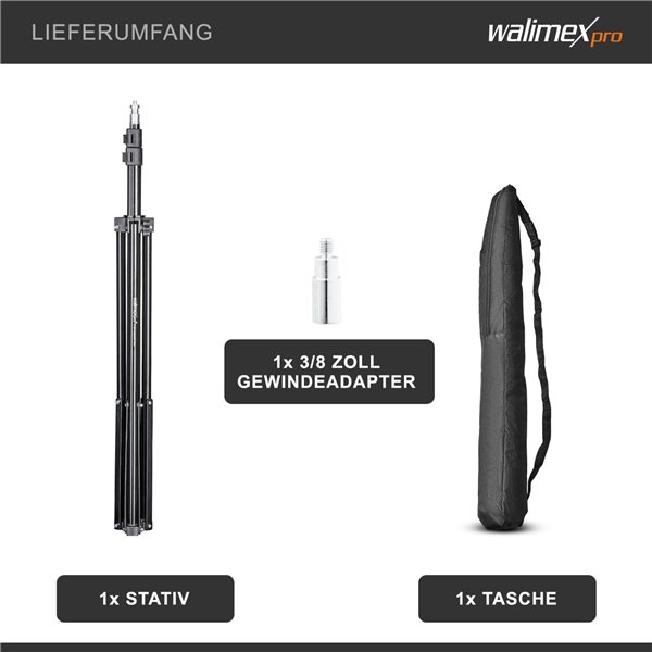 Walimex wT-803 Lampenstativ 200 cm