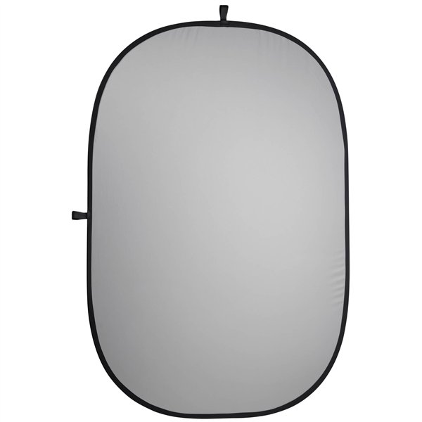 walimex 2in1 fondale pieghevole 180x210cm grigio/blu