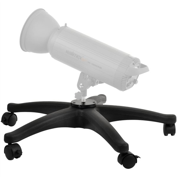 Walimex treppiede con rotelle per macchina del vento
