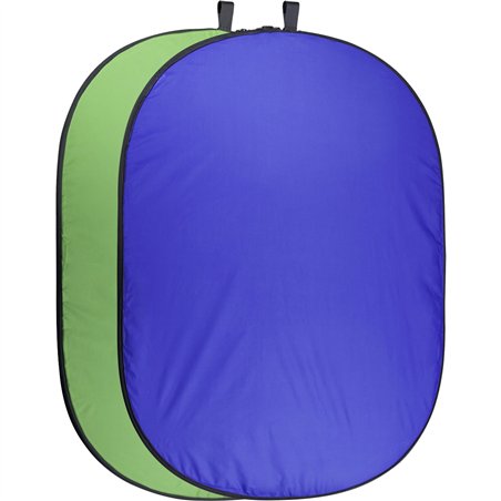 Walimex pro Falthintergrund 200x230cm grün/blau