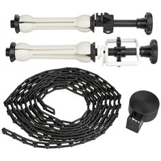 Walimex kit di fissaggio sfondo c. catena e peso nero